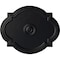 Ekena Millwork Waltz Ceiling Medallion (Fits Canopies up to 4 1/2"), 21 1/4"W x 17 3/8"H x 1"P, Steel Gray CM21WASGS - alternate 1